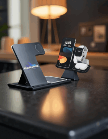 Foldable LightUp 3-in-1 Wireless Charging Station