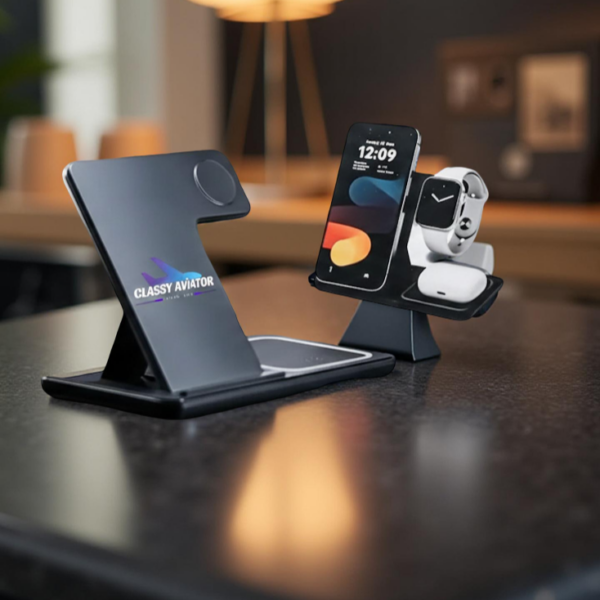 Foldable LightUp 3-in-1 Wireless Charging Station