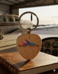 Bamboo Keychain Heart Shape