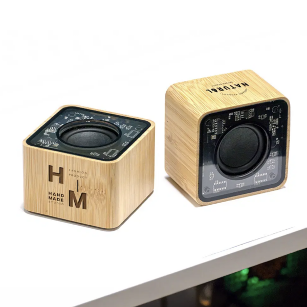 Bamboo Bluetooth Speaker Transparent Top