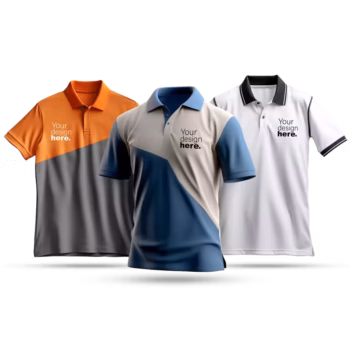 Airbus & Text Designed Polo T-Shirts