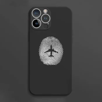 Aviation Finger Print Designed Soft Silicone iPhone Cases