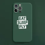 Eat Sleep Fly Designed Soft Silicone iPhone Cases