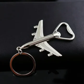 Zinc Alloy Airplane Bottle Opener Keychain - Portable, Durable, Ideal for Parties, Bars, Camping, Travel & Vacation Accessories, Vacation Accessory|Airplane Design|Durable Zinc All
