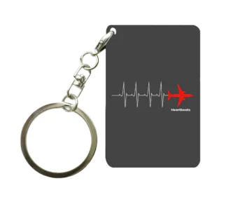 Aviation Heartbeats Designed Key Chains