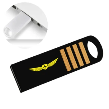 Badge & Golden Epaulettes (4,3,2 Lines) Designed Waterproof USB Devices