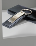PU Keychain with metal plate