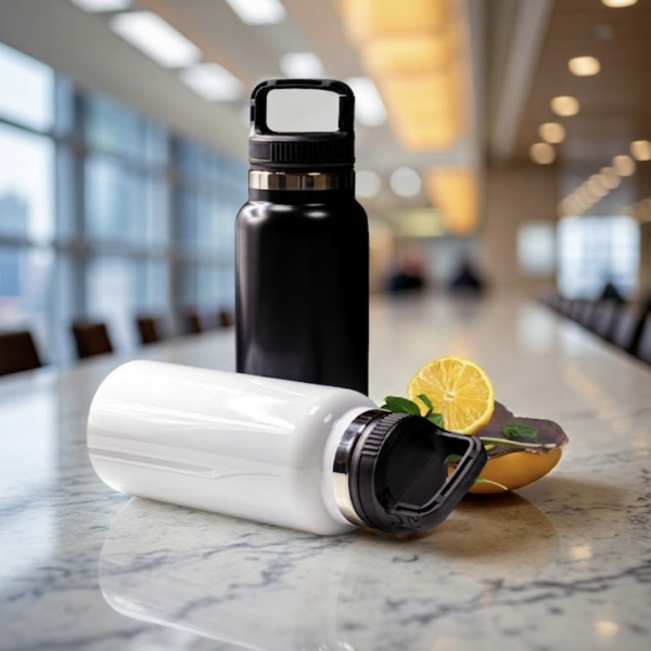 Insulated Bottle with handle white Or Black
