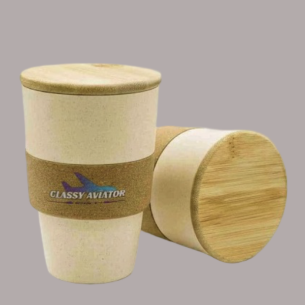 Wheat Straw and Cork Coffee Mug