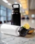Insulated Bottle with handle white Or Black